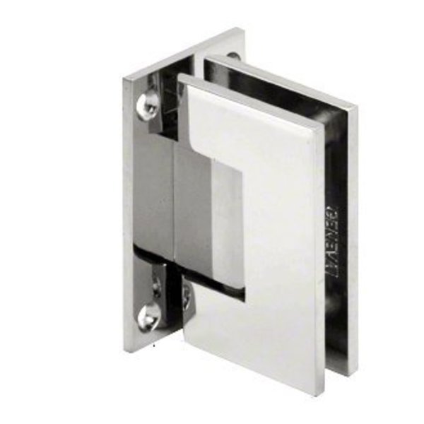 Polished Chrome Victoria 5 Degree Pre-Set Wall Mount Full Back Plate Hinge, Cr Laurence, Mfr#: VCT537CH