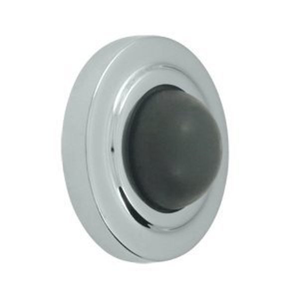 WBC238U26 Convex Flush Bumper Door Stop Polished Chrome, 10PK, Deltana, Mfr#: WBC238U26-XCP10