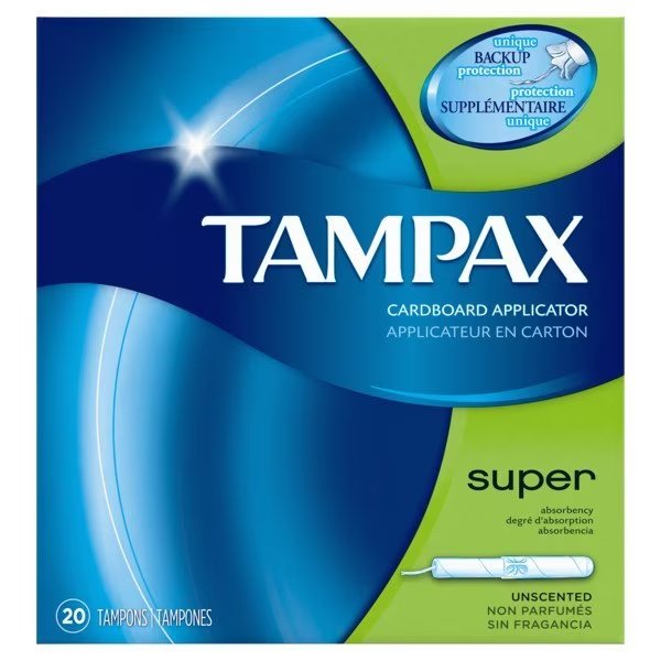 Tampax Super Absorbency Tampons, PK480, Tampax, Mfr#: 38012