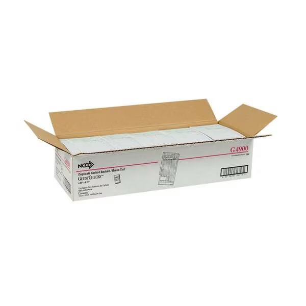 2 Part Carbon Green Tint 16 Line Guest Check 50 Checks, PK50, National Checking, Mfr#: G4900
