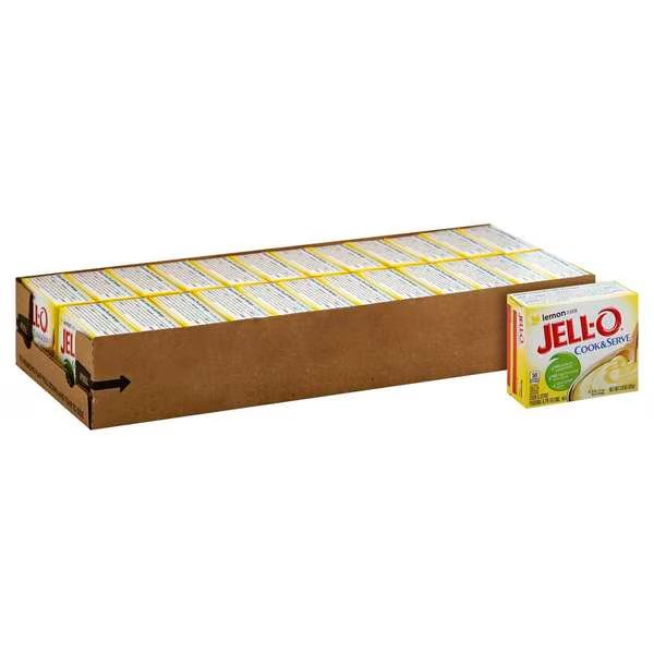 Jell-O Cook & Serve Lemon Pudding And Pie Filling 2.9 oz., PK24, Jell-O, Mfr#: 10043000206550
