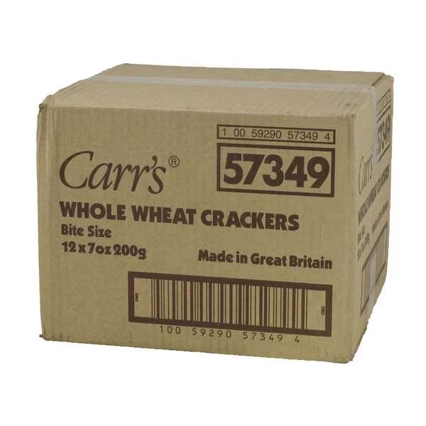 Carr's Whole Wheat Crackers 7 oz., PK12, Carrs, Mfr#: 5929057349