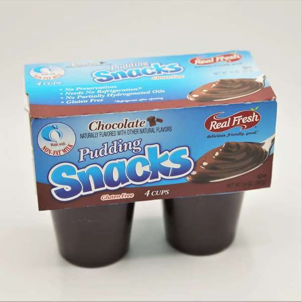 Real Fresh Chocolate Pudding 3.5 oz., PK48, Real Fresh, Mfr#: 30889