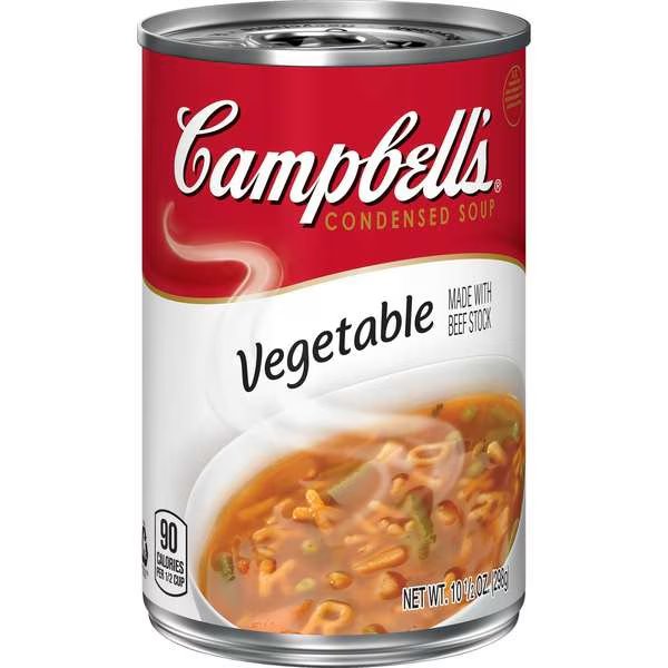 Campbell's Condensed Soup Red & White Vegetable 10.5 oz. Can, PK12, Campbells, Mfr#: 000017965