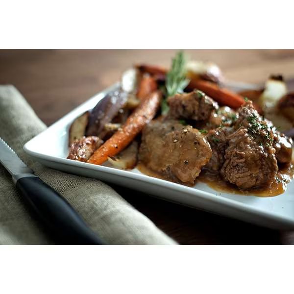 Vanee Cubed Beef In Broth 48 oz. Jars, PK6, Vanee, Mfr#: 656SX-VAN