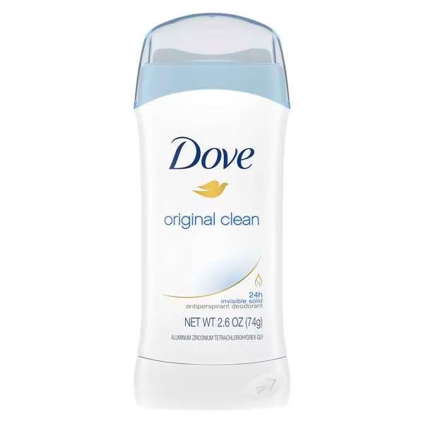 Invisible Solid Original Clean Powder Antiperspirant 2.6 oz. Bar, PK12, Dove, Mfr#: 50730