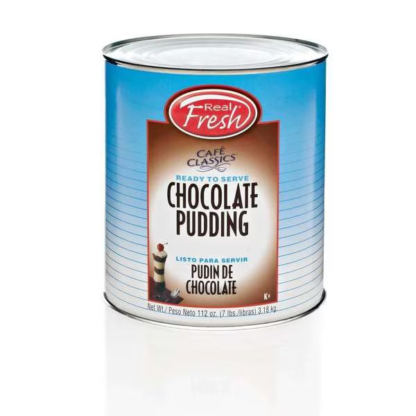 Real Fresh Trans Fat Free Chocolate Pudding #10 Can, PK6, Real Fresh, Mfr#: 30378