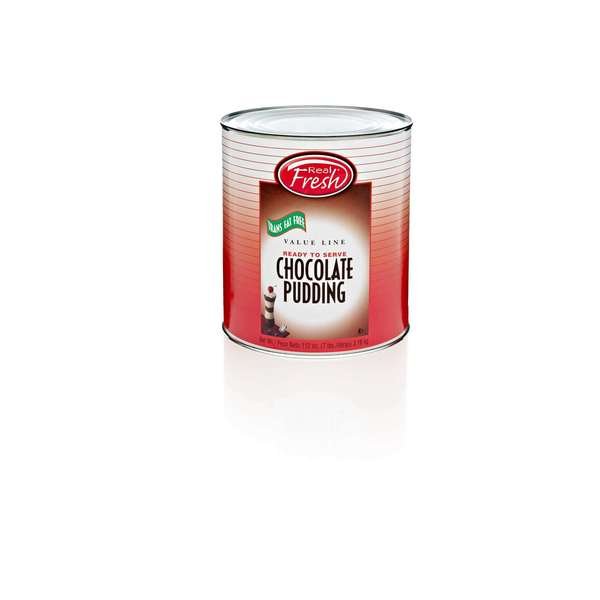 Real Fresh Cafe Classic Trans Fat Free Chocolate Pudding #10 Can, PK6, Real Fresh, Mfr#: 31854