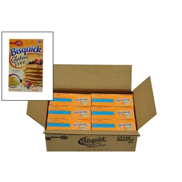 Betty Crocker Bisquick Pancake & Baking Mix Gluten-Free 16 oz., PK6, Bisquick, Mfr#: 16000-27746