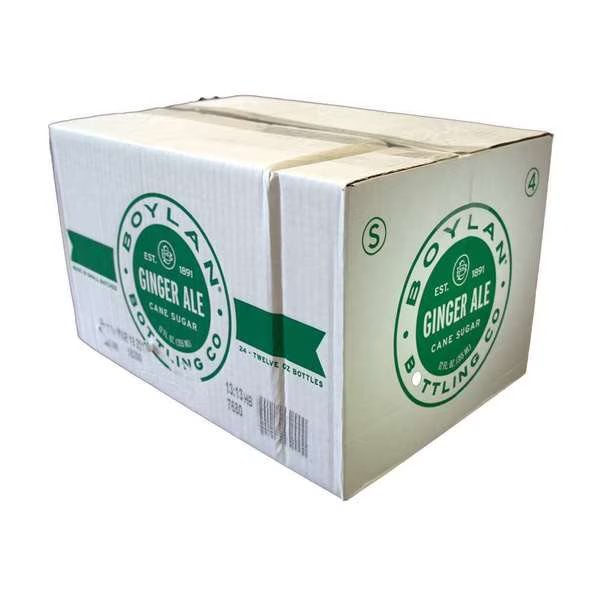 Boylan Bottling Loose Ginger Ale Soda 12 fl. oz. Bottle, PK24, Boylan Bottling, Mfr#: 00760712052000