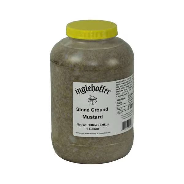 Inglehoffer Stone Ground Mustard 1 gal. Jug, PK4, Inglehoffer, Mfr#: 906-4