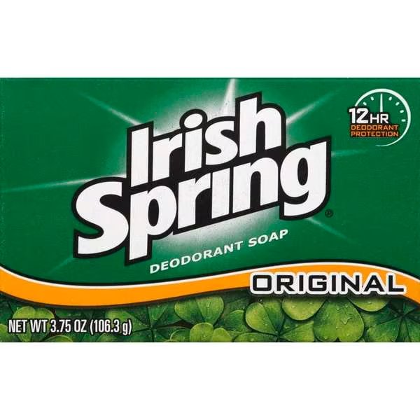 Irish Spring Original Bar Soap Regular 3.7 oz., PK24, Irish Spring, Mfr#: US03750A