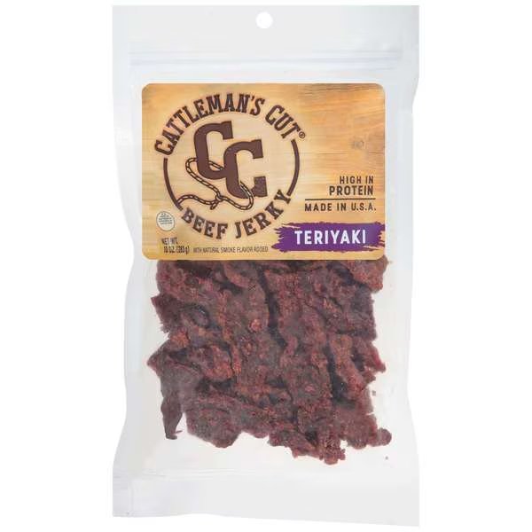 Cattlemen's Cut Teriyaki Beef Jerky 10 oz., PK10, Cattlemans, Mfr#: 53356