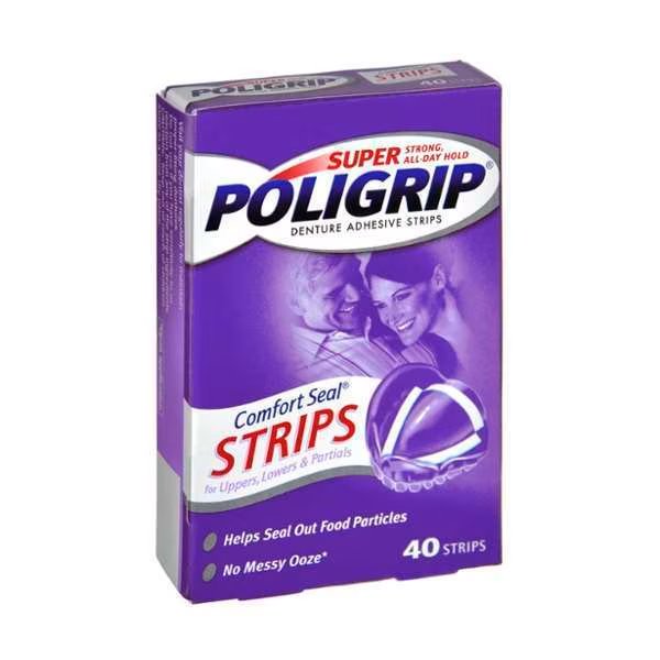 Comfort Seal Strip 40 Count, PK960, Poligrip, Mfr#: 08025