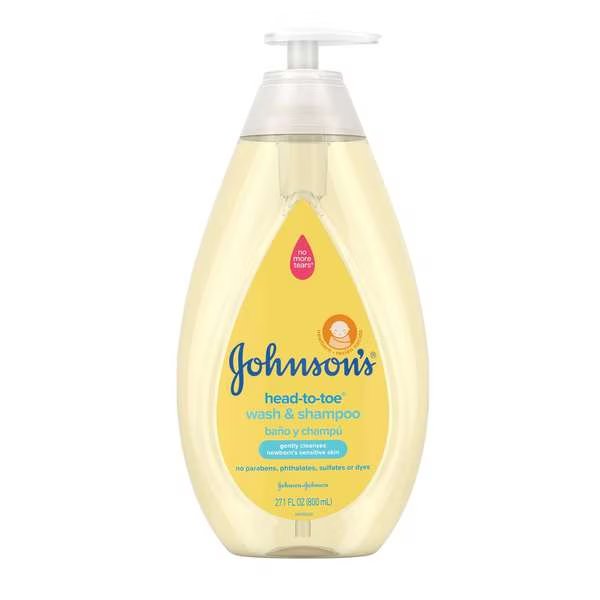 Johnson's Baby Head To Toe Wash & Shampoo 27.1 oz. Bottle, PK12, Johnsons Baby, Mfr#: 1117568