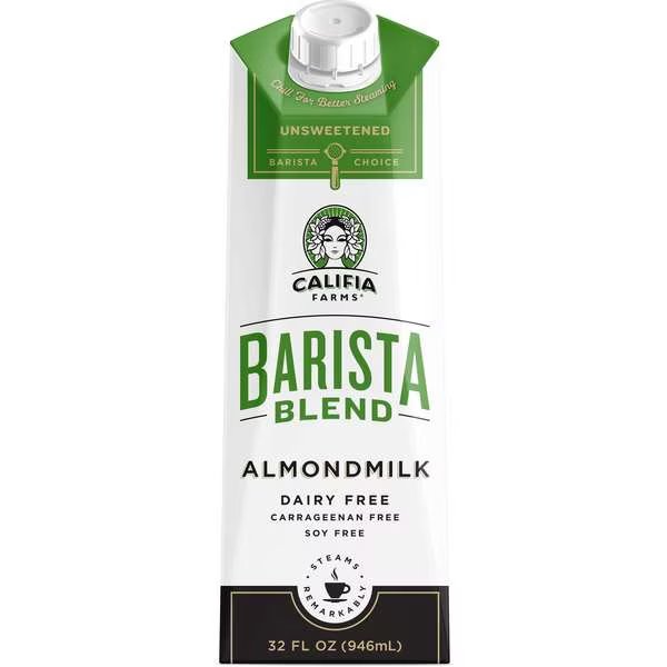 Califia Farms Barista Blend Unsweetened 32 oz., PK6, Califia Farms, Mfr#: 420235