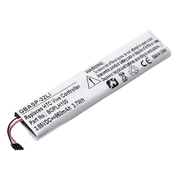 Video Game Battery - HTC VIVE VR Controller, BOPLH100, 35H00244-00M, Ultralast, Mfr#: GBASP-32LI