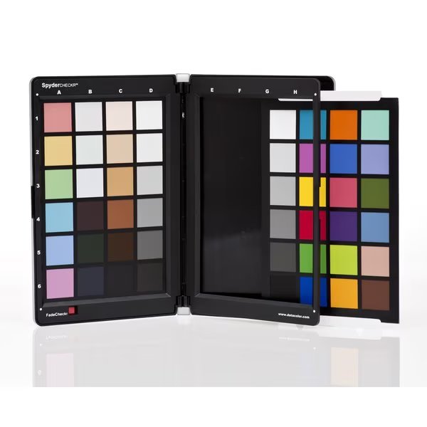 Color Calibration Chart, 48 Spectral Targets, Grey Chart, White Balance, Durable, Tripod Mountable, Datacolor Spyder Checkr, Mfr#: SCK100