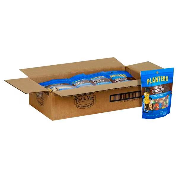 Planters Nuts And Chocolate Trail Mix 6 oz. Bag, PK12, Planters, Mfr#: 10029000078625