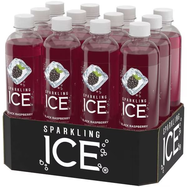Sparkling Ice Black Raspberry Sparkling Water 17 oz. Bottle, PK12, Sparkling Ice, Mfr#: FG00014