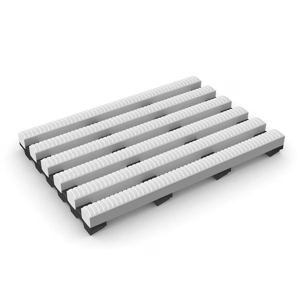 Anti-Slip, Barefoot Self Draining Matting 3'x33' White, Durable Corp, Mfr#: H2K3x33WHT