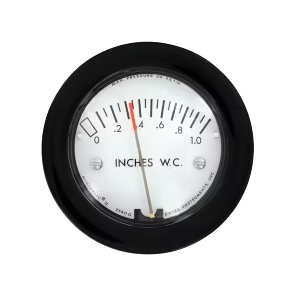 Differential Pressure Gage, Minihelic Gage, Dwyer Instruments, Mfr#: 2-5000-125PA