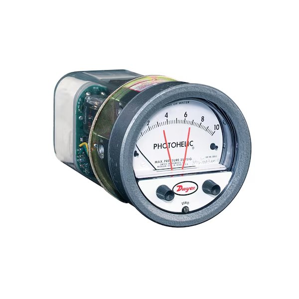 Pressure switch/gage, range 0-5 kPa., Dwyer Instruments, Mfr#: A3000-5KPA