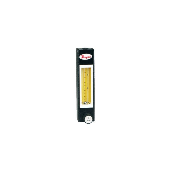 Direct reading glass flowmeter, 316 SS float, flow rate 7.5 GPH water, Dwyer Instruments, Mfr#: DR224732
