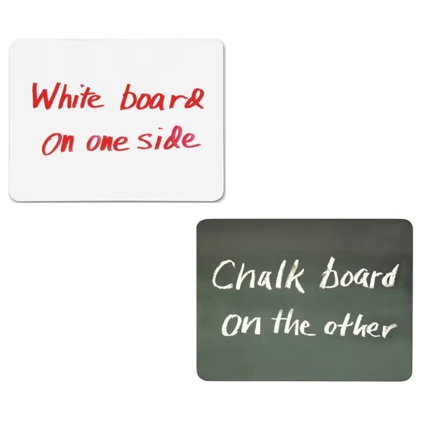 Combo Board, 2-Sided, Chalk/Whiteboard, 9in x 12in, PK10, Pacon, Mfr#: PAC9883-10