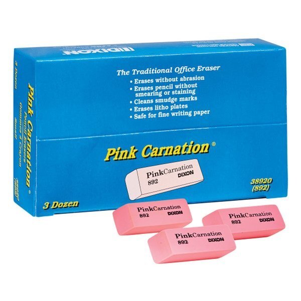 Eraser Combo Set, Neon, Beveled and Wedge Caps, 36PK, Dixon Ticonderoga, Mfr#: 38920