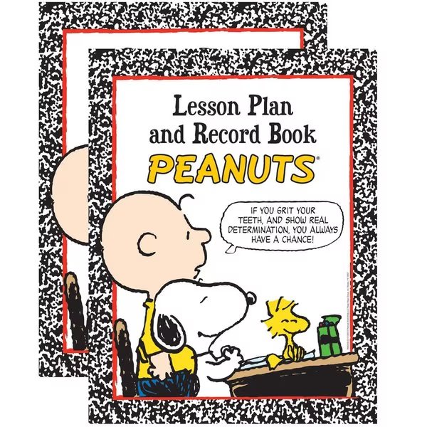 Peanuts® Lesson Plan and Record Book, PK2, Eureka, Mfr#: 866240