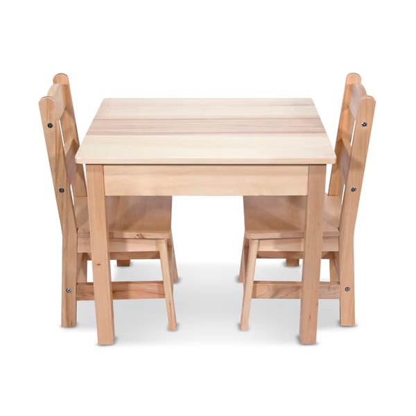 Natural Wooden Table w/2 Chairs, Melissa & Doug, Mfr#: 2427
