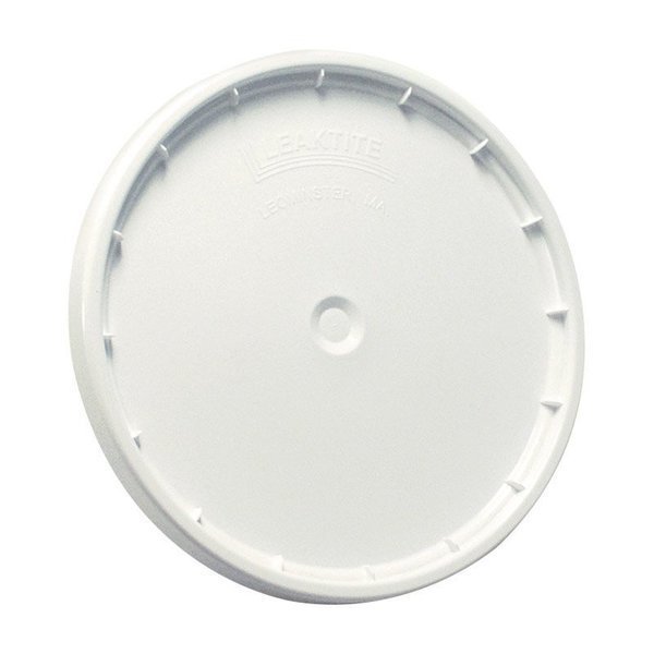 White 5 gal Plastic Bucket Lid, Leaktite, Mfr#: LD6G01WH010