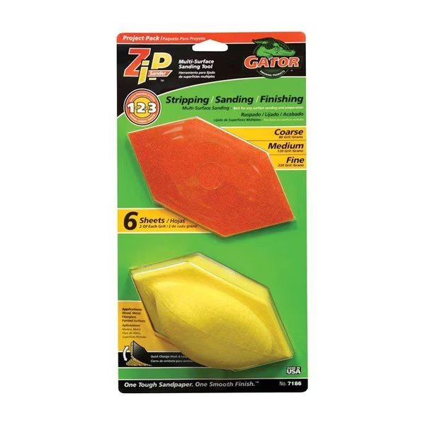 Zip Hand Sander Kit, Gator Finishing, Mfr#: 7186
