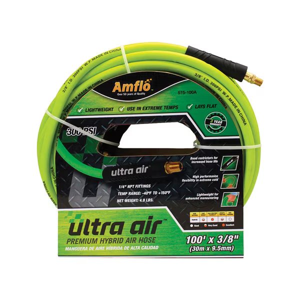 HOSE ULTRA AIR HYBRD100', Amflo, Mfr#: 575-100A