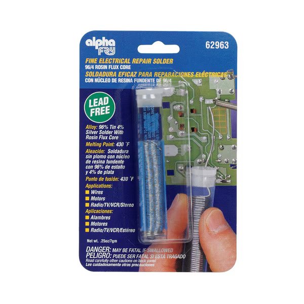 Solder No Lead Rosin1/4, Alpha Metals, Mfr#: 62963