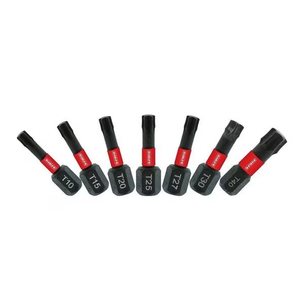 Torx Security 1 in. L Drive Bit Set Black Oxide 7 pc, Diablo, Mfr#: DTHV1-S7
