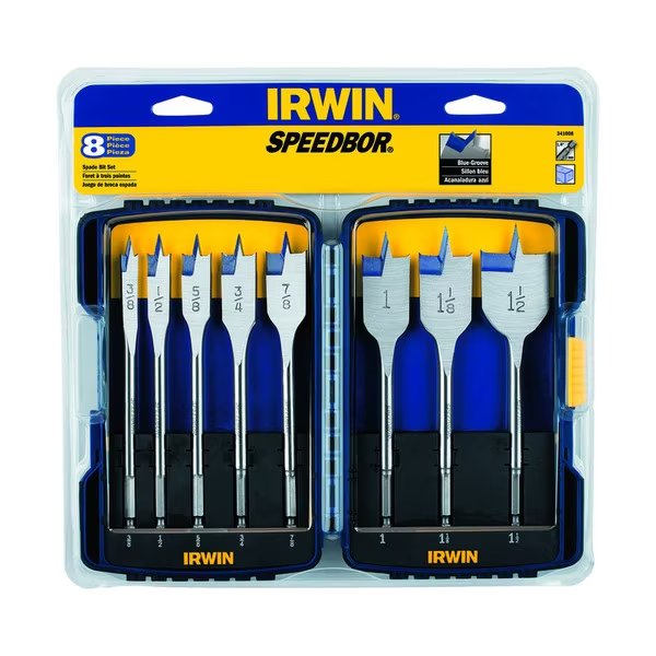 Speedbor Bit Set 8Pc, Irwin, Mfr#: IWAX128PC