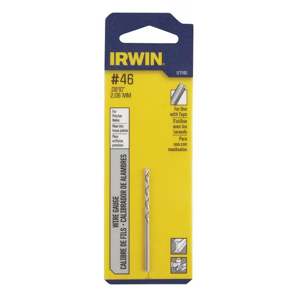 Bit Drill #46Wire Ga Cd, Irwin, Mfr#: 81146