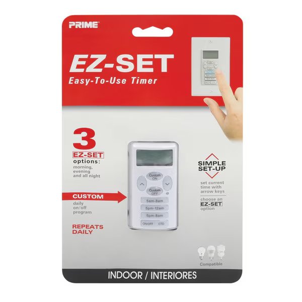 In Wall Timer Digitl Wht, Prime, Mfr#: TNIWP-RC