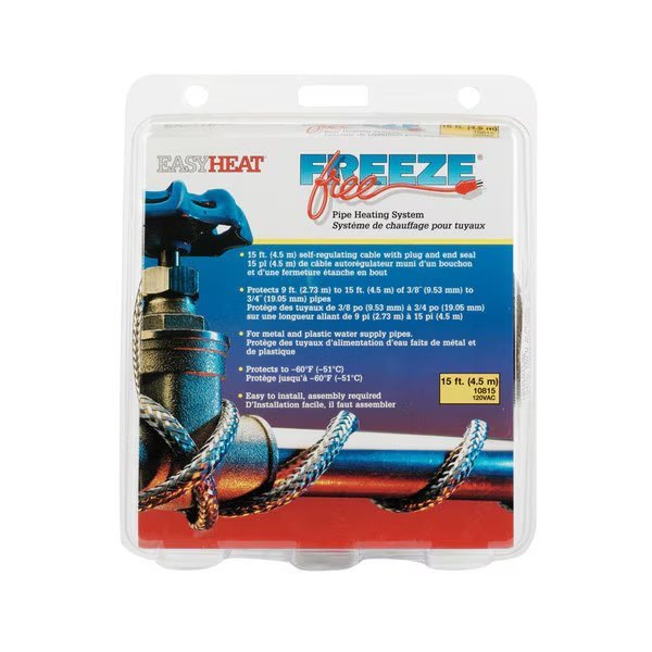 Heat Cable Pipe15'System, Freeze Free, Mfr#: 10815