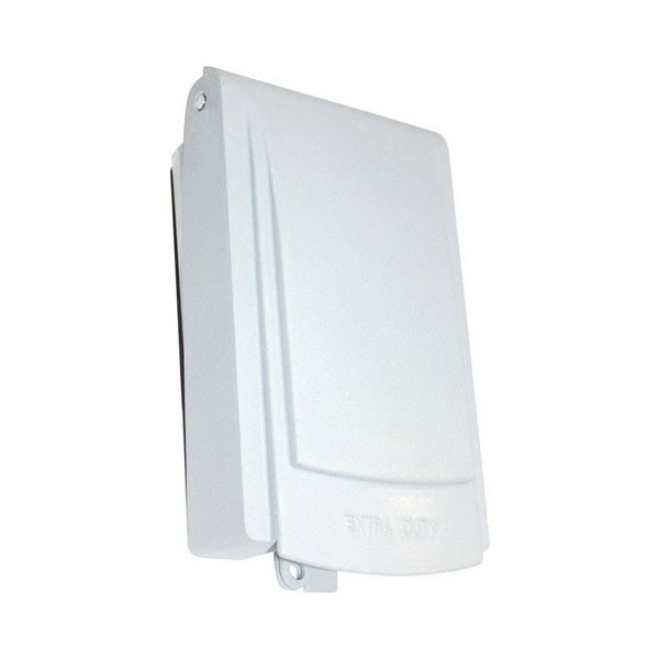 Electrical Box Cover, 1 Gang(s), Non-Metallic, Duplex, GFCI Cover, Sigma Electric, Mfr#: 14440WH