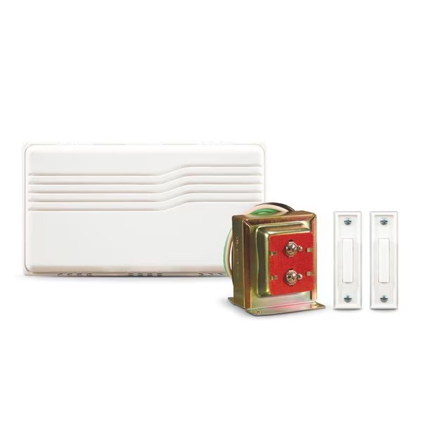 Chime Kit Wht 2Pushbuton, Heath-Zenith, Mfr#: SL-27102-90