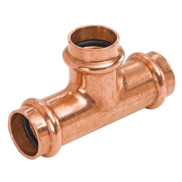 Nibco 1 in. Press X 1/2 in. D Press Wrought Copper Tee 1 pk, B & K, Mfr#: 9099555PCU