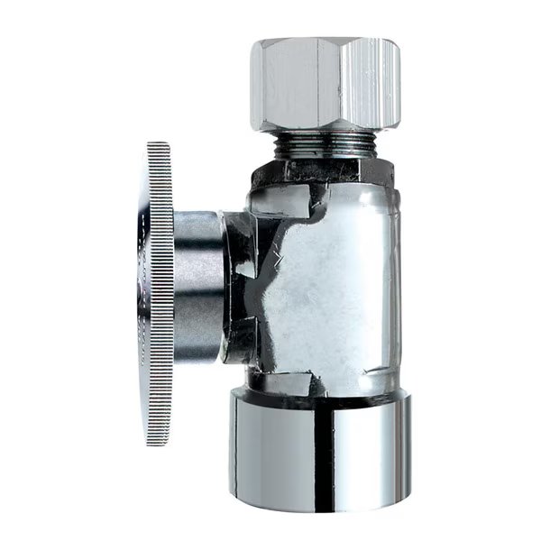 Qt Valv1/2Fx3/8Od Str Lf, Keeney Mfg, Mfr#: 2058PCLF