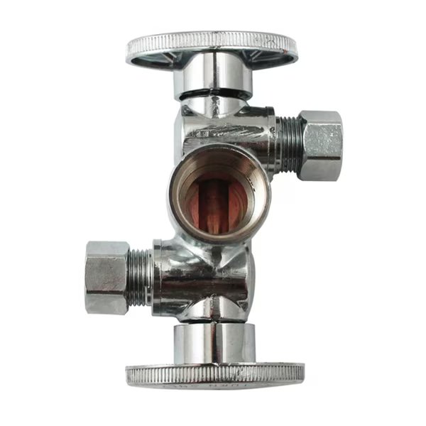 Dual Valve 1/2X3/8X1/4, Keeney Mfg, Mfr#: K2902DHLF
