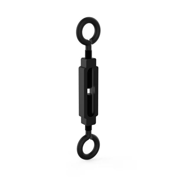 3/8 in. D X 10-1/2 in. L Black Steel Eye Turnbuckle 215 lb 1 pk, National Hardware, Mfr#: N820-116