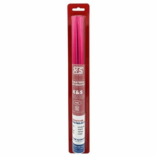 FOIL ALUMINUM PNK 12X24in., K&S Precision Metals, Mfr#: 6045