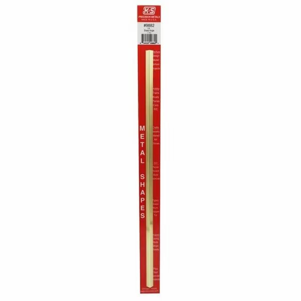 ANGLE BRASS 0.25X12in., K&S Precision Metals, Mfr#: 9882