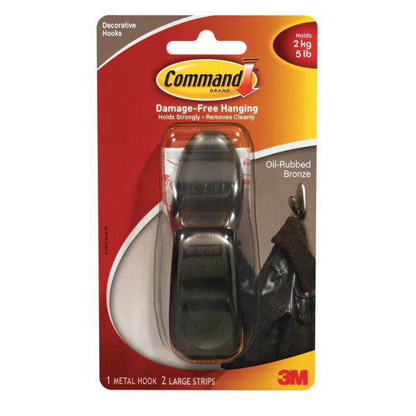 Hook Metal Lg Rbbrnz, 3M, Mfr#: FC13-ORB